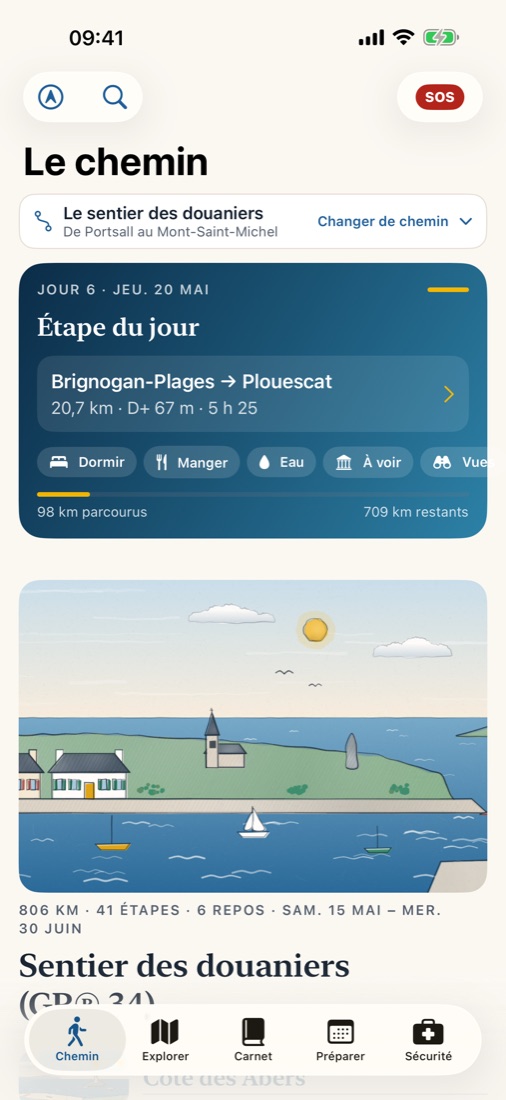 Le chemin, étape par étape