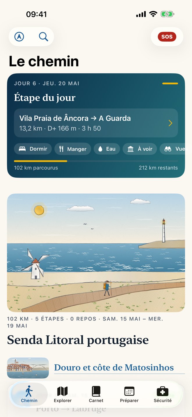 Le chemin, étape par étape