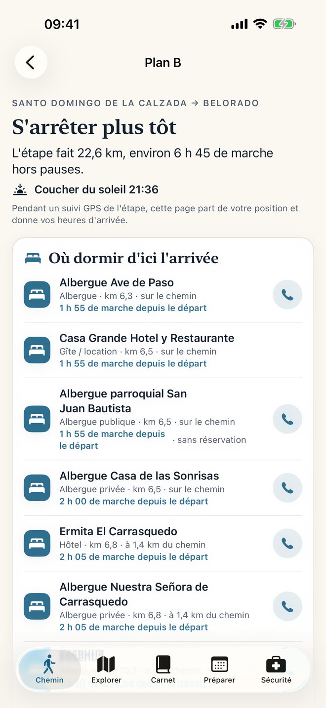 Plan B : s'arrêter plus tôt